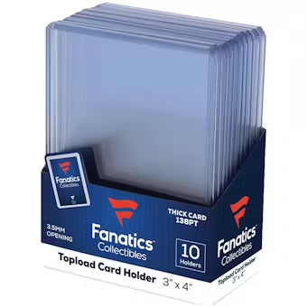 Fanatics 3x4 138pt. Toploaders 10-Count Pack