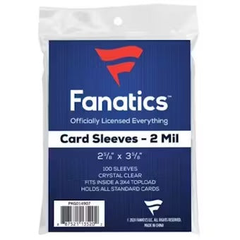 Fanatics Standard Card Soft Sleeves (100 Count Pack)