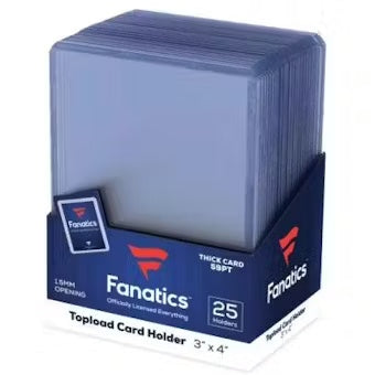 Fanatics 3x4 Thick 59pt. Toploaders 25-Count Pack
