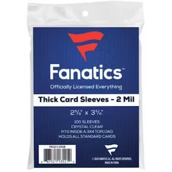 Fanatics Thick Card Soft Sleeves (100 Count Pack)